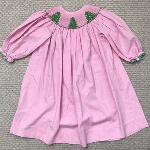 EUC Be Mine Smocked Embroidered dress sz 24 months